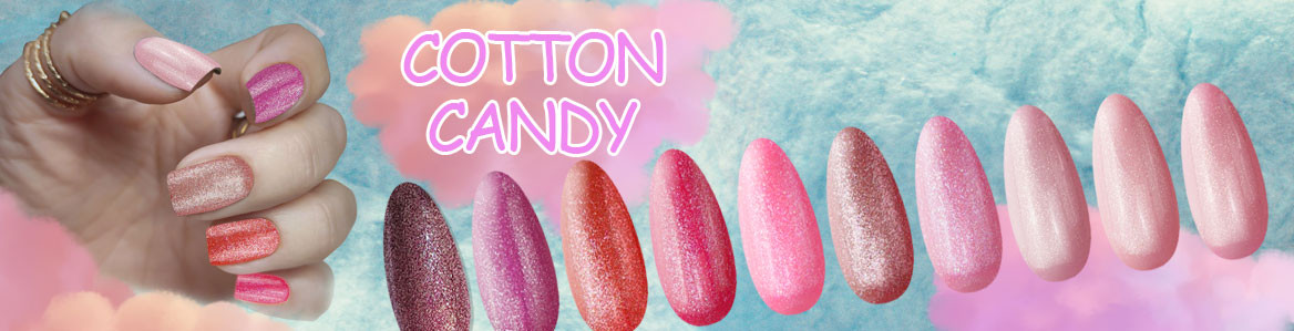  La collection Cotton Candy est parfaite pour les adeptes d'ongles roses ou d'ongles pailletés